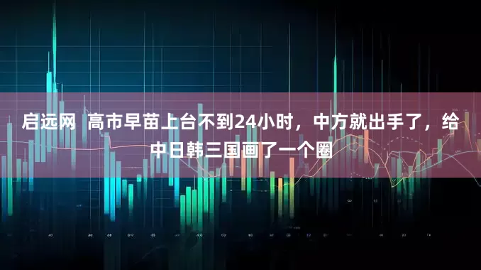 启远网  高市早苗上台不到24小时，中方就出手了，给中日韩三国画了一个圈